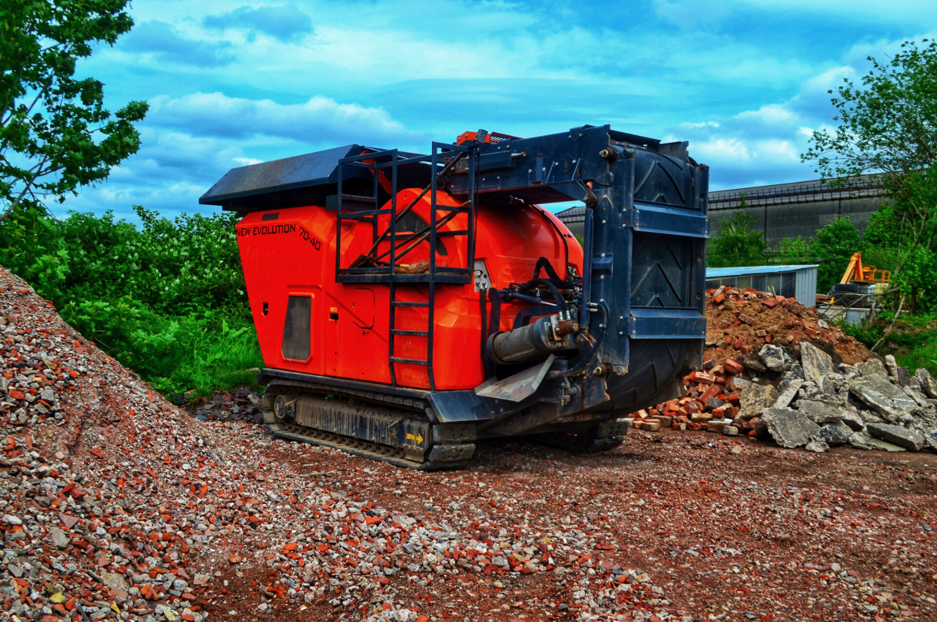 Newcastle Grab Hire Truck - Concrete Crusher